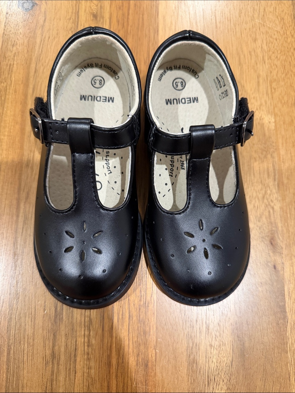 Footmates Classic Black Mary Jane Shoes